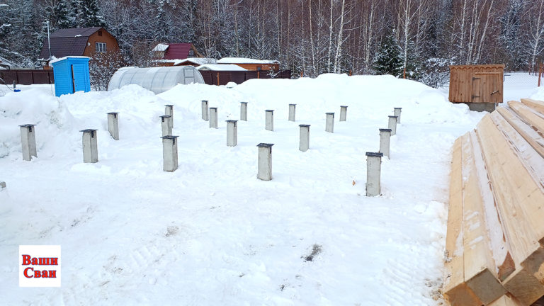 Фундамент жб, под дом 6х6